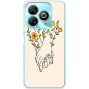 Чехол BoxFace ZTE Blade A75 4G Flower Hands