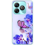 Чехол BoxFace ZTE Blade A75 4G Orchids and Butterflies