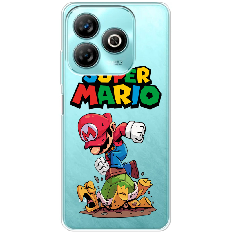 Прозрачный чехол BoxFace ZTE Blade A75 4G Super Mario