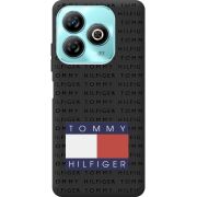 Черный чехол BoxFace ZTE Blade A75 4G Tommy Print