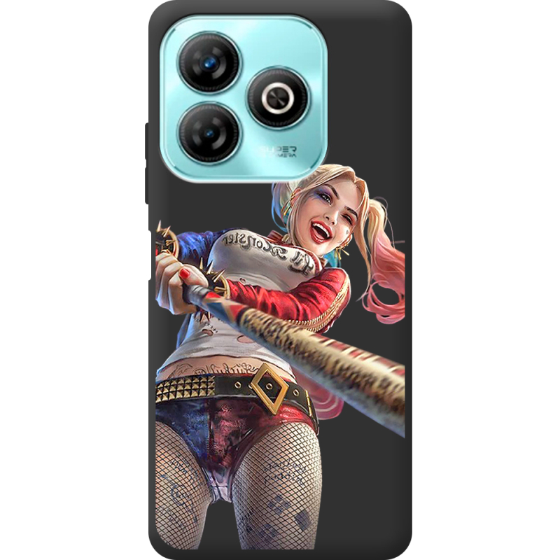 Черный чехол BoxFace ZTE Blade A75 4G Happy Harley Quinn