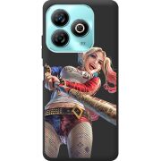 Черный чехол BoxFace ZTE Blade A75 4G Happy Harley Quinn