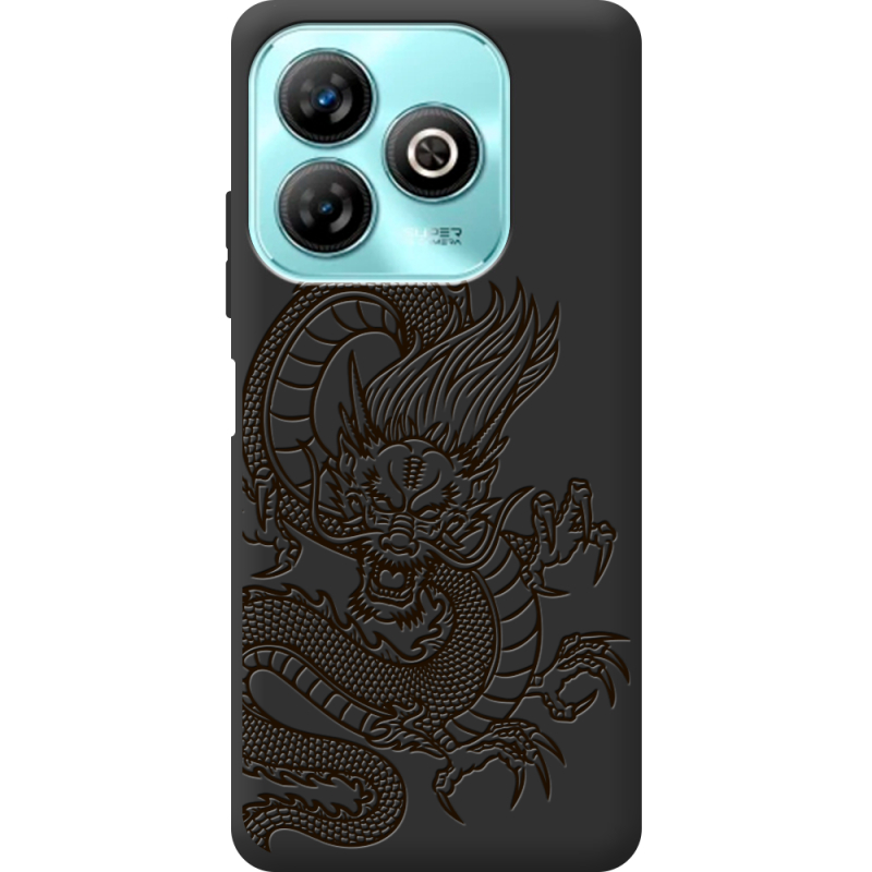 Черный чехол BoxFace ZTE Blade A75 4G Chinese Dragon