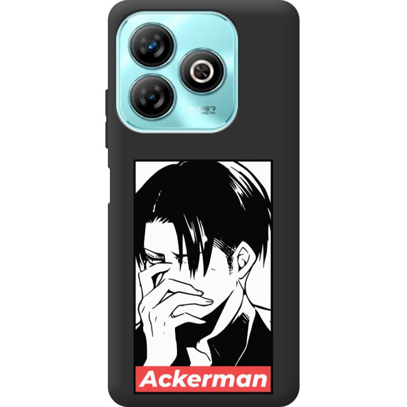 Черный чехол BoxFace ZTE Blade A75 4G Attack On Titan - Ackerman