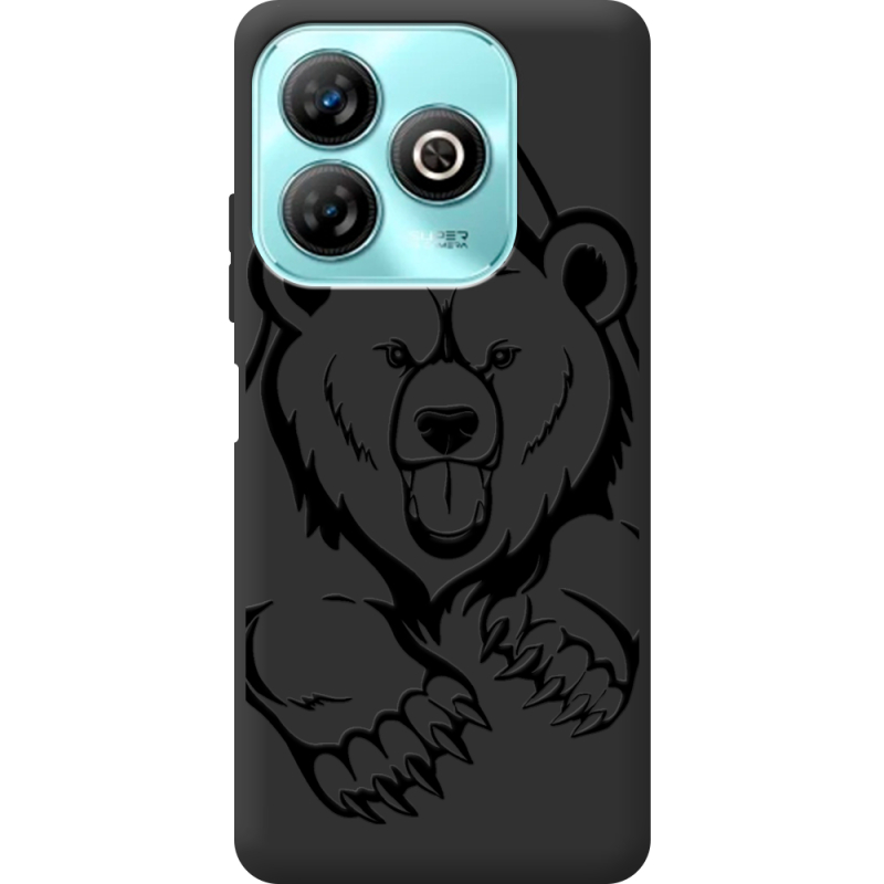 Черный чехол BoxFace ZTE Blade A75 4G Grizzly Bear