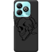 Черный чехол BoxFace ZTE Blade A75 4G Skull and Roses