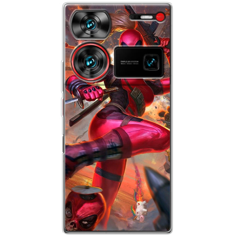 Чехол BoxFace Nubia Z60 Ultra Woman Deadpool