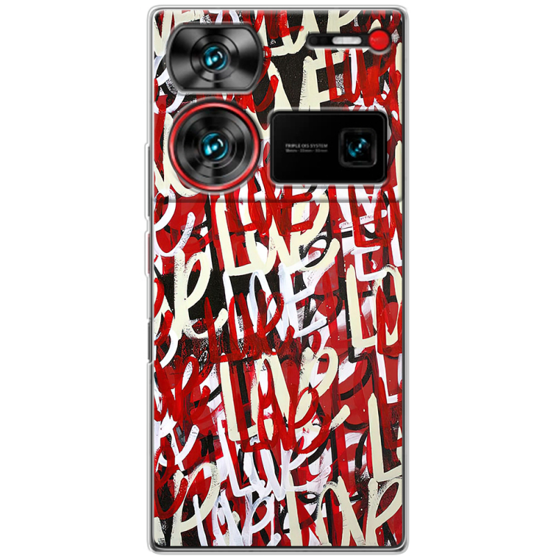 Чехол BoxFace Nubia Z60 Ultra Love Graffiti