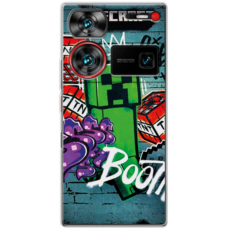 Чехол BoxFace Nubia Z60 Ultra Minecraft Graffiti