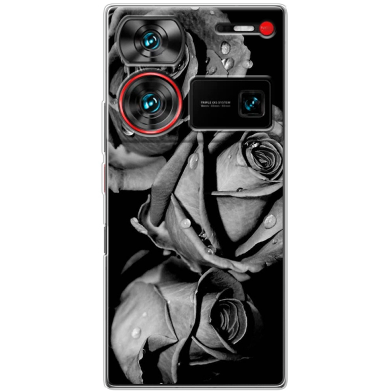 Чехол BoxFace Nubia Z60 Ultra Black and White Roses