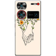 Чехол BoxFace Nubia Z60 Ultra Flower Hands