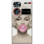 Чехол BoxFace Nubia Z60 Ultra Marilyn Monroe Bubble Gum