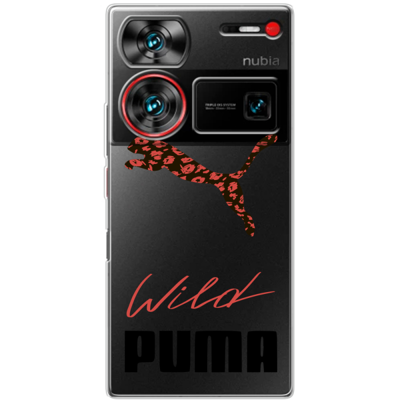 Прозрачный чехол BoxFace Nubia Z60 Ultra Wild Cat