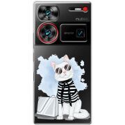 Прозрачный чехол BoxFace Nubia Z60 Ultra Cat Style