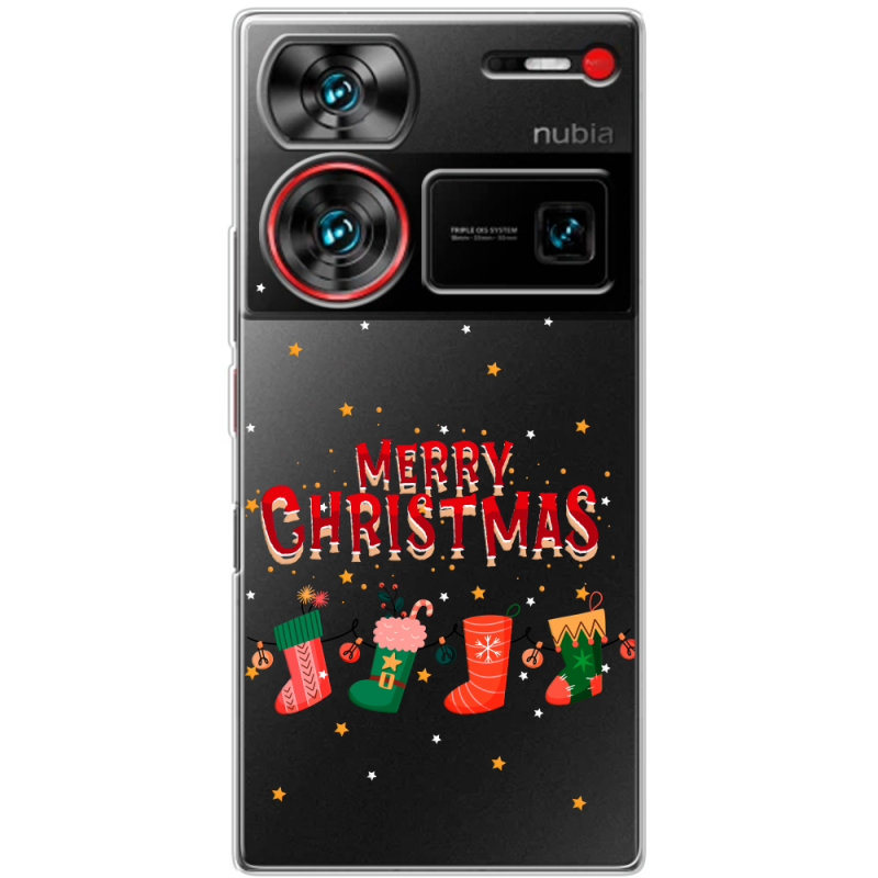 Прозрачный чехол BoxFace Nubia Z60 Ultra Merry Christmas