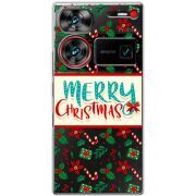 Прозрачный чехол BoxFace Nubia Z60 Ultra Vintage Christmas Pattern