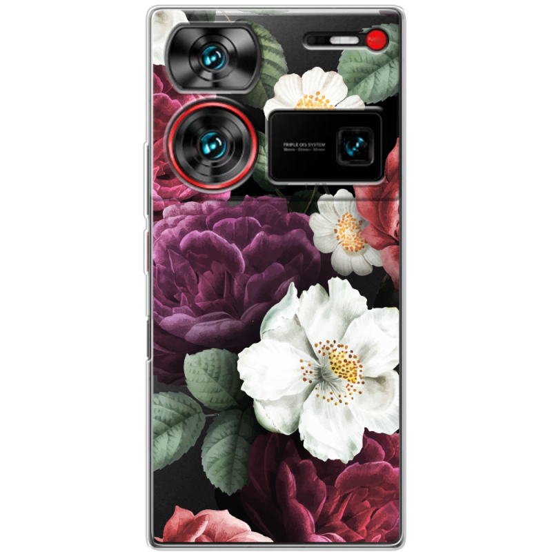 Прозрачный чехол BoxFace Nubia Z60 Ultra Floral Dark Dreams