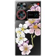 Прозрачный чехол BoxFace Nubia Z60 Ultra Cherry Blossom