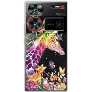 Прозрачный чехол BoxFace Nubia Z60 Ultra Colorful Giraffe