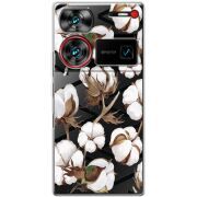 Прозрачный чехол BoxFace Nubia Z60 Ultra Cotton flowers