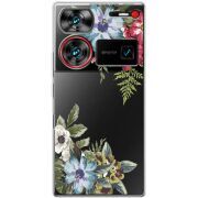 Прозрачный чехол BoxFace Nubia Z60 Ultra Floral