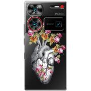 Чехол со стразами Nubia Z60 Ultra Heart