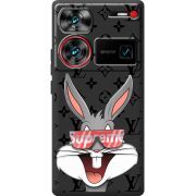 Черный чехол BoxFace Nubia Z60 Ultra looney bunny