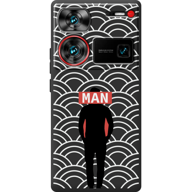 Черный чехол BoxFace Nubia Z60 Ultra Man Pattern