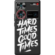 Черный чехол BoxFace Nubia Z60 Ultra Hard Times Good Times