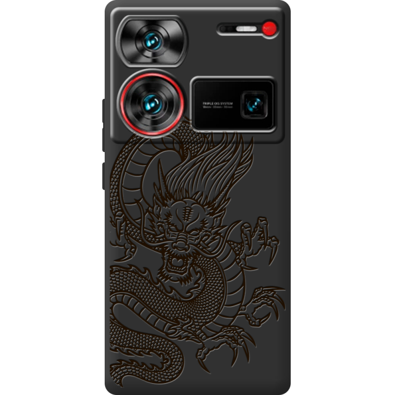 Черный чехол BoxFace Nubia Z60 Ultra Chinese Dragon