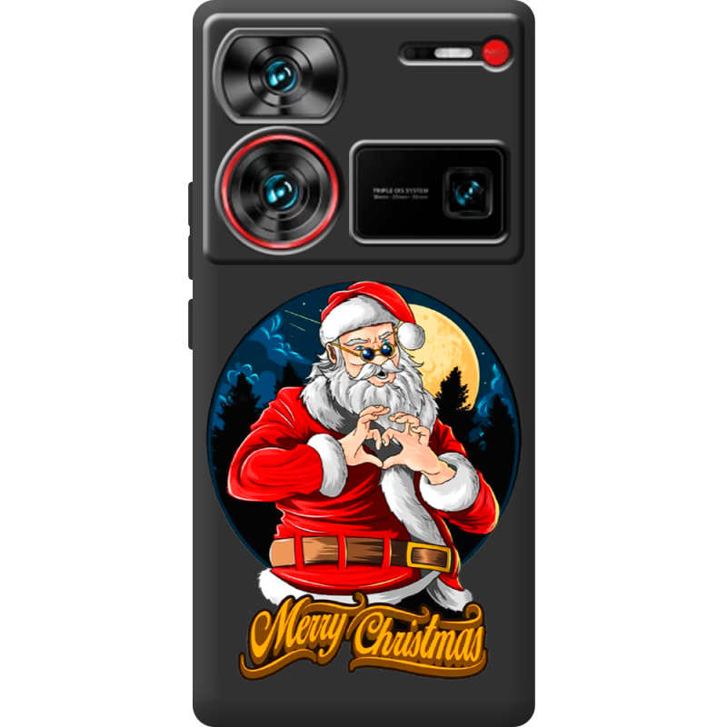 Черный чехол BoxFace Nubia Z60 Ultra Cool Santa