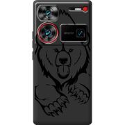 Черный чехол BoxFace Nubia Z60 Ultra Grizzly Bear