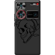 Черный чехол BoxFace Nubia Z60 Ultra Skull and Roses