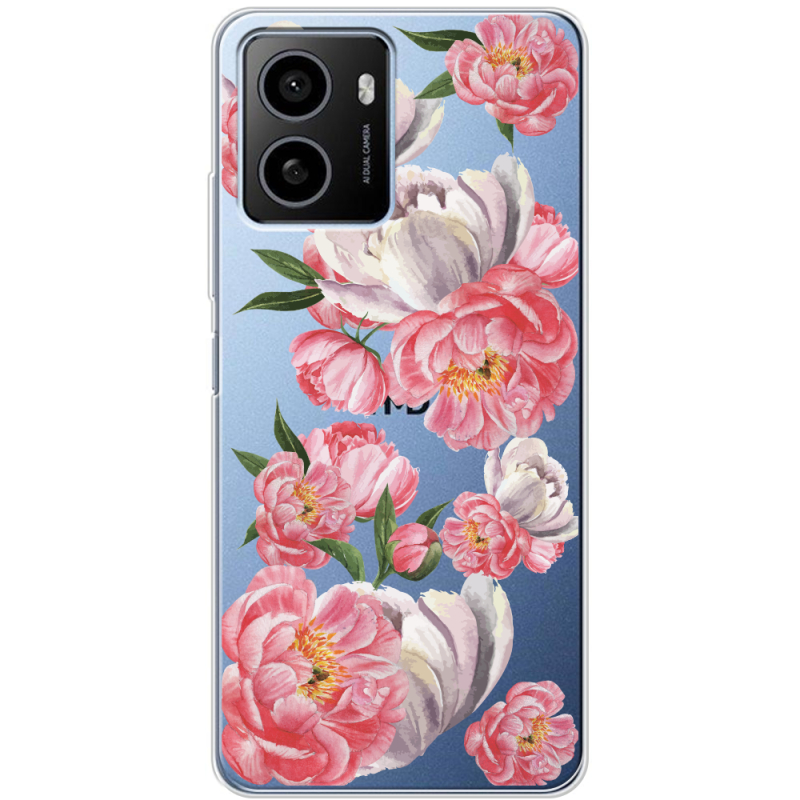 Прозрачный чехол BoxFace HMD Pulse Peony Watercolor Style