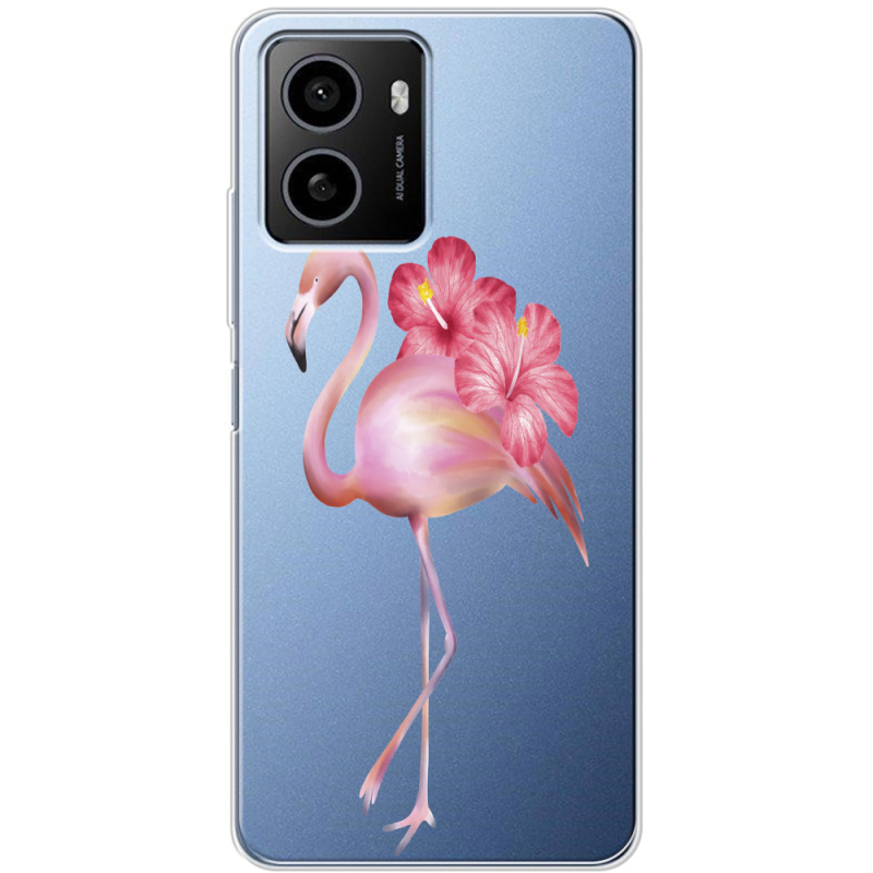 Прозрачный чехол BoxFace HMD Pulse Floral Flamingo