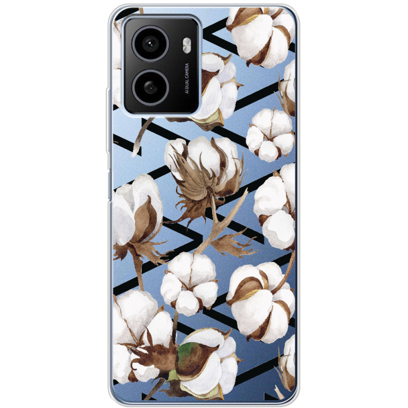 Прозрачный чехол BoxFace HMD Pulse Cotton flowers