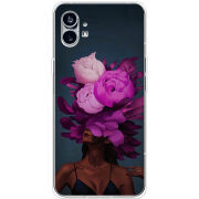 Чехол BoxFace Nothing Phone (1) Exquisite Purple Flowers