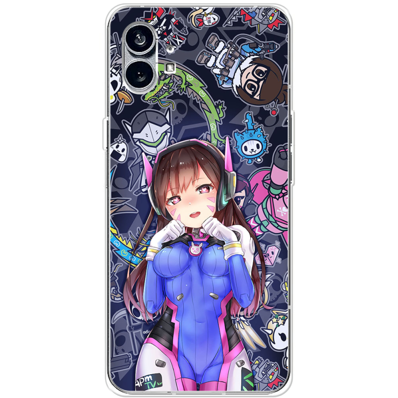 Чехол BoxFace Nothing Phone (1) Overwatch D.VA