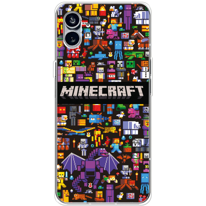 Чехол BoxFace Nothing Phone (1) Minecraft Mobbery