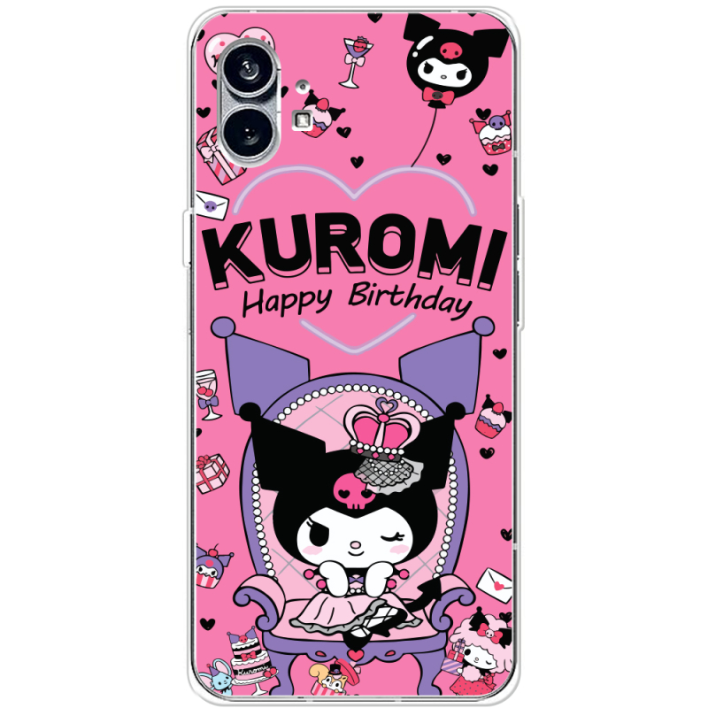 Чехол BoxFace Nothing Phone (1) День народження Kuromi