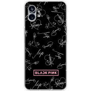 Чехол BoxFace Nothing Phone (1) Blackpink автограф