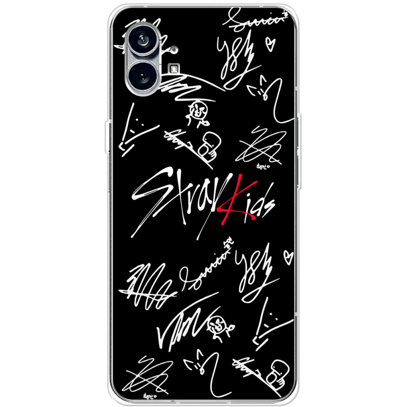 Чехол BoxFace Nothing Phone (1) Stray Kids автограф