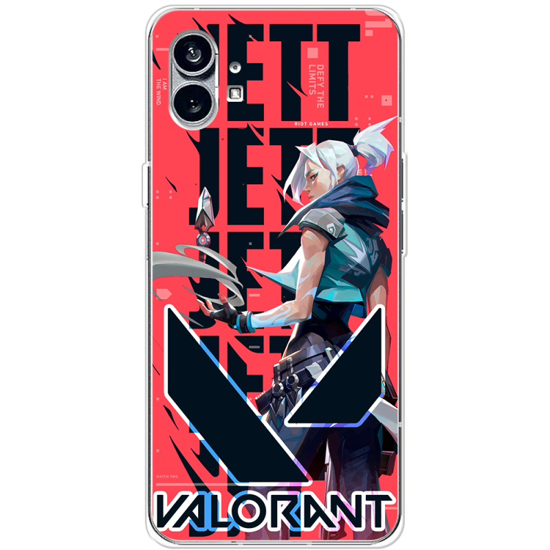 Чехол BoxFace Nothing Phone (1) Valorant Jett