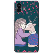 Чехол BoxFace Nothing Phone (2) Girl and deer