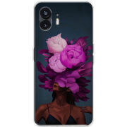 Чехол BoxFace Nothing Phone (2) Exquisite Purple Flowers