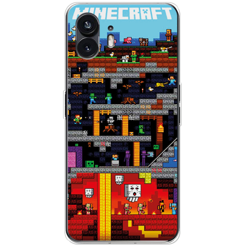 Чехол BoxFace Nothing Phone (2) Minecraft Lode Runner