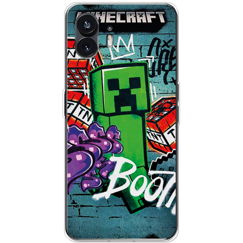 Чехол BoxFace Nothing Phone (2) Minecraft Graffiti