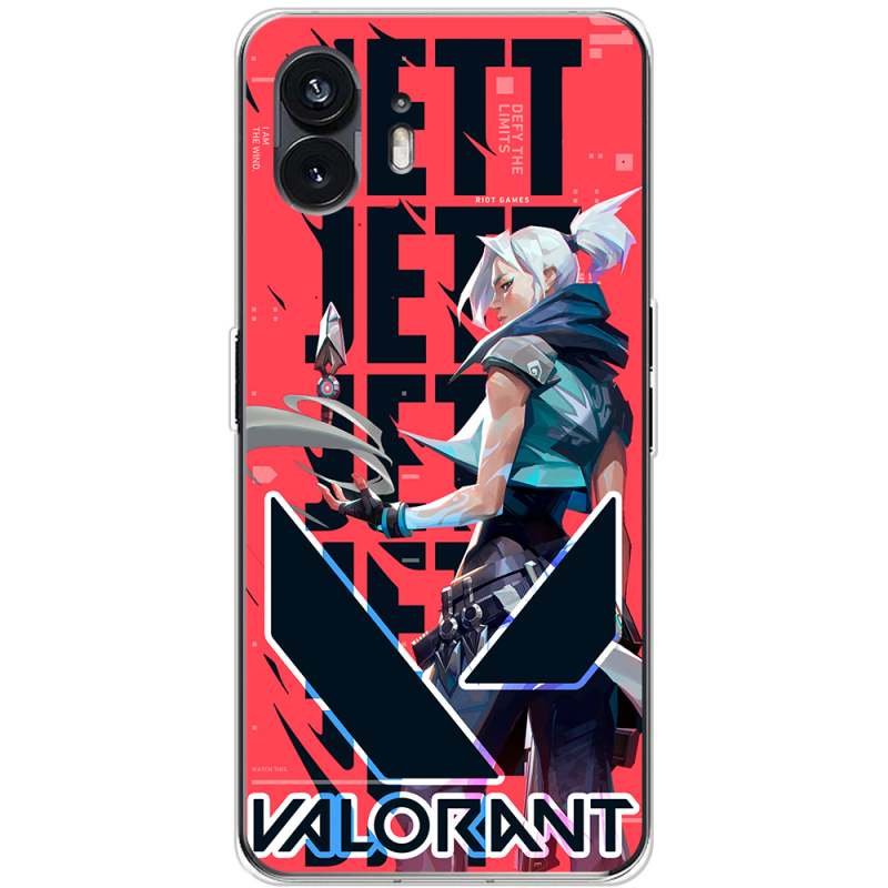 Чехол BoxFace Nothing Phone (2) Valorant Jett