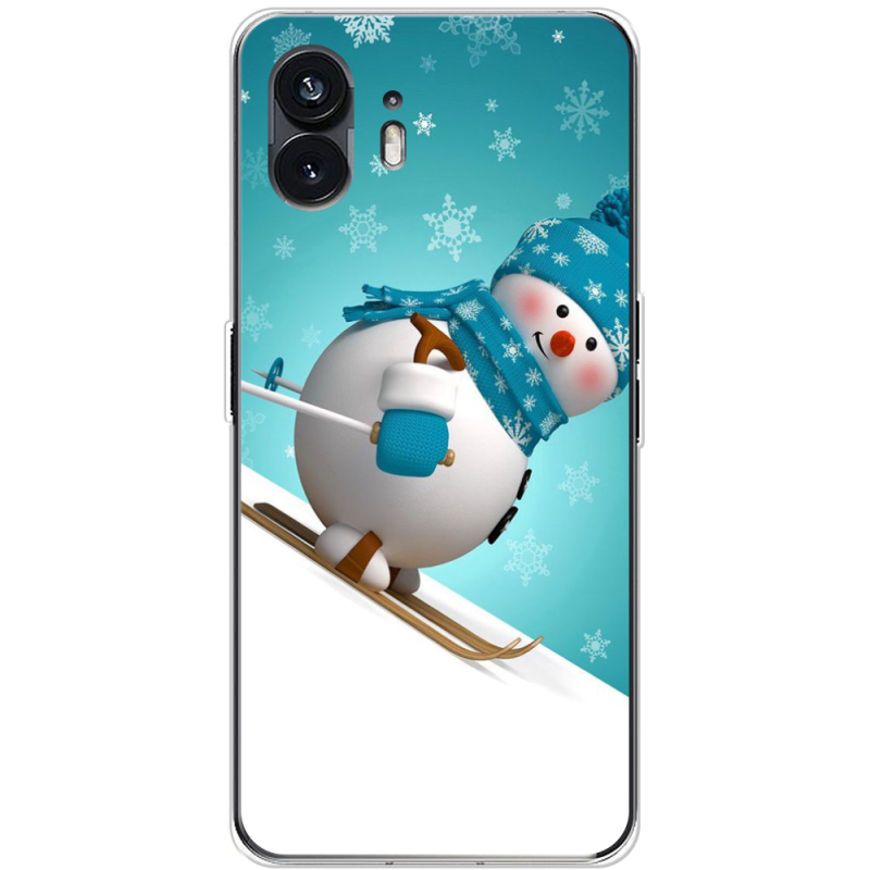 Чехол BoxFace Nothing Phone (2) Skier Snowman