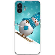 Чехол BoxFace Nothing Phone (2) Skier Snowman